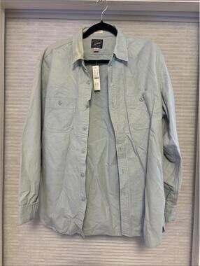 JCrew 100% Cotton Button-Up Shirt, NWT, Size L, #2323